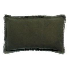 CUSHION COVER ARA UNI OLIVE     - CUSHIONS